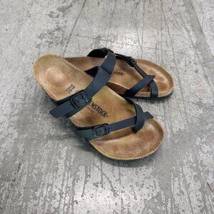 Worn twice! Birkenstock Mayari Birko-Flor Black Sandals EU 39